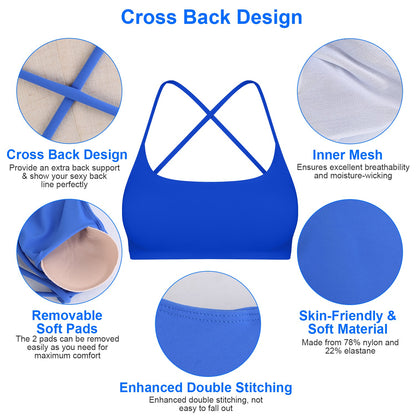 Women Sport Bra with Removable Pads