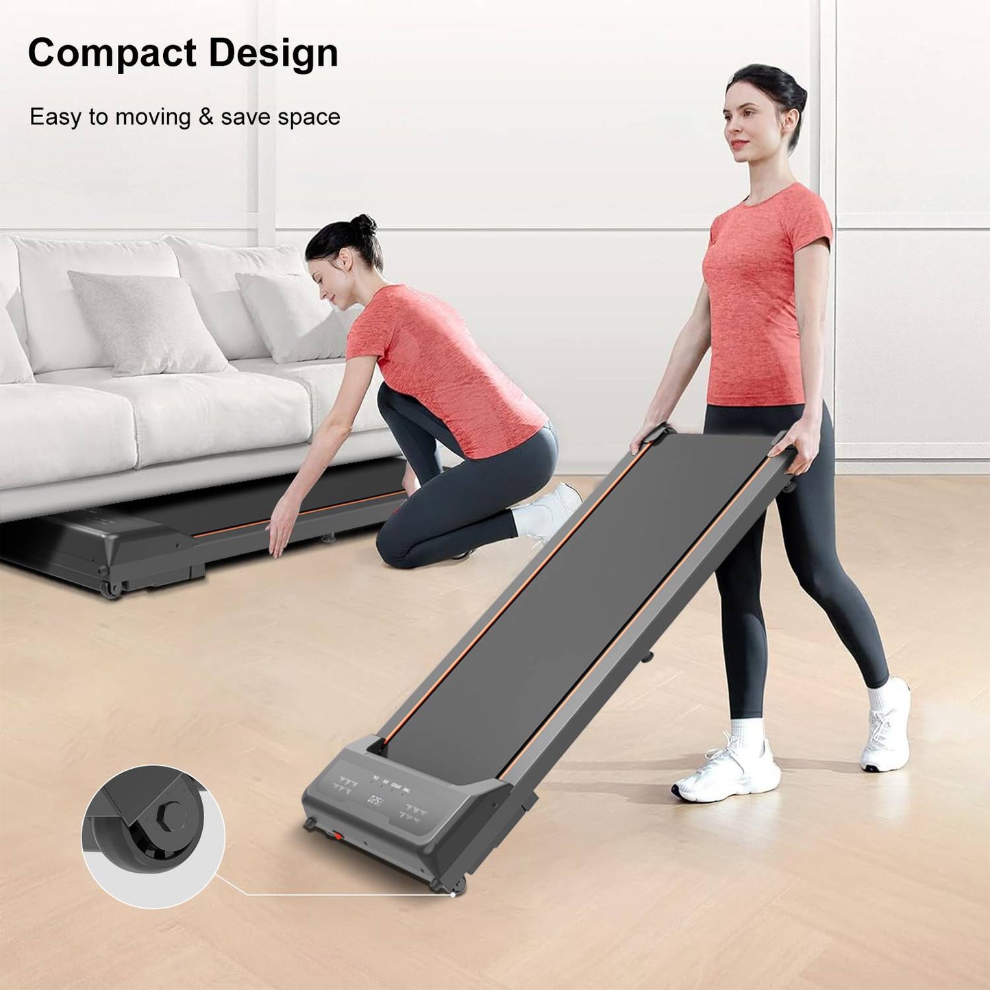 Walking Pad with LED Display and Remote Control